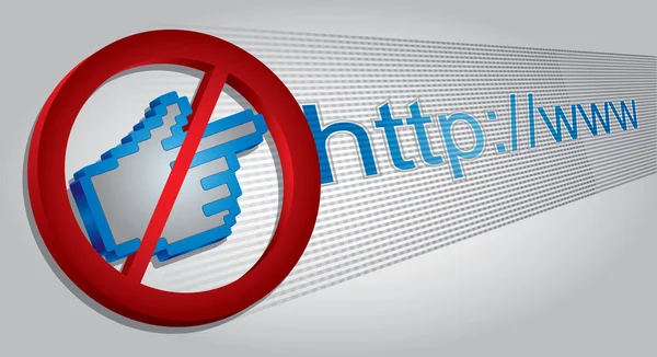 Web içeriği yasaktır — Stok Vektör