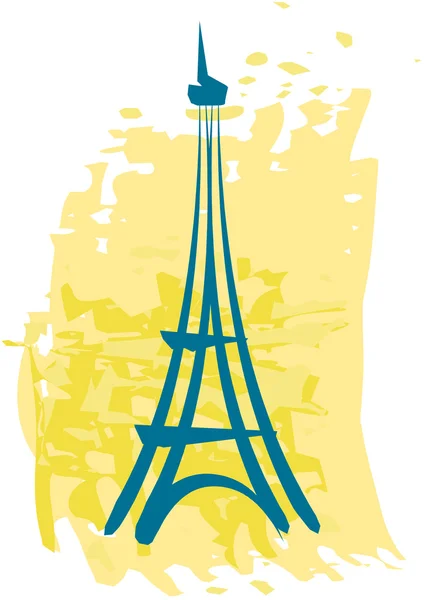 Abstract Eiffel tower — Stock Vector