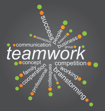 Teamworks concep clipart