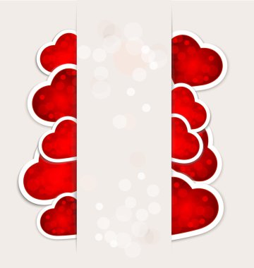 Background to a festive Valentine clipart