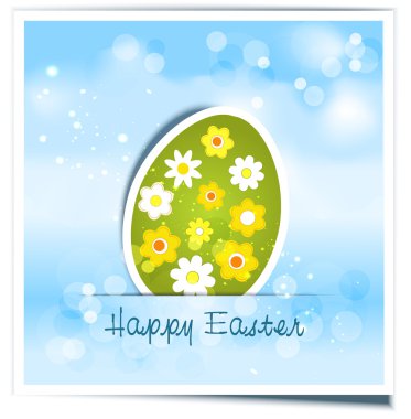 Background with festive Easter egg clipart