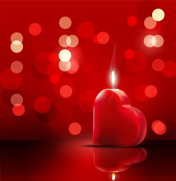 Cenário romântico para Valentine — Vetor de Stock