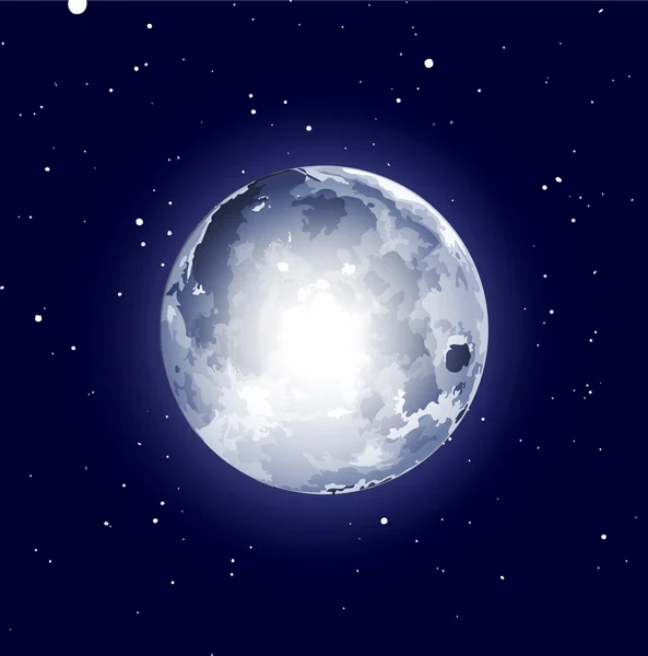 Space background with the moon and stars Royalty Free Stock Vectors