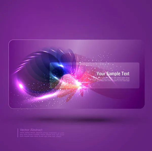 Fond abstrait violet brillant avec place pour le texte — Image vectorielle