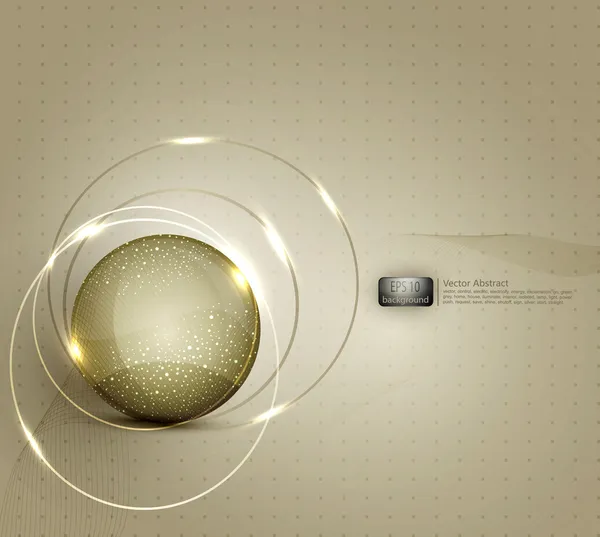 Fond abstrait vectoriel pour une entreprise avec une boule de verre — Image vectorielle