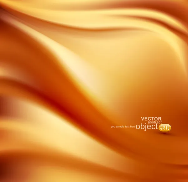 Vector satijn gouden abstracte achtergrond — Stockvector