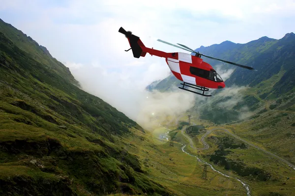 Arama ve kurtarma helikopteri — Stok fotoğraf