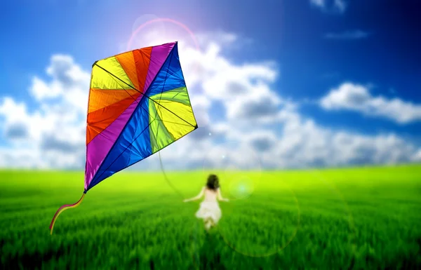 Kite flying — Stock Photo, Image