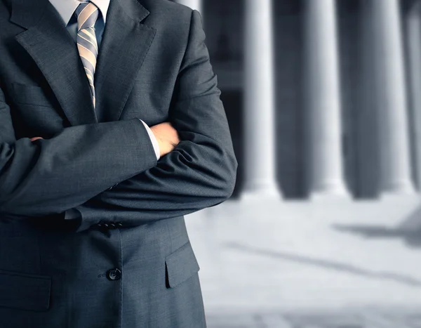 Man at courthouse — Stock Photo, Image