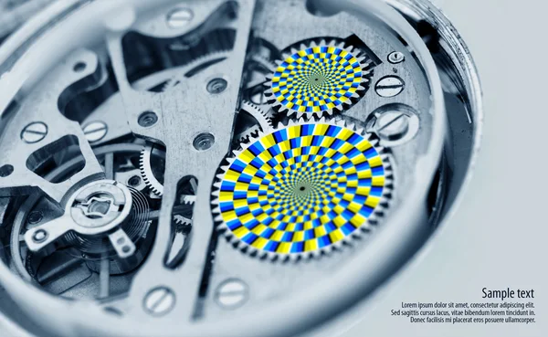 stock image Gears turning - optical illusion