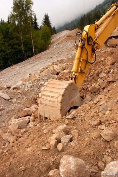 Digger in action — Stock Photo, Image