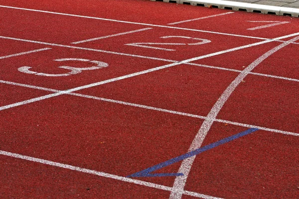 Finish Lane dans le stade athlétique — Photo