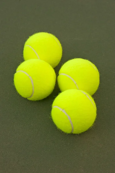 노란색 테니스 공-10 — 스톡 사진