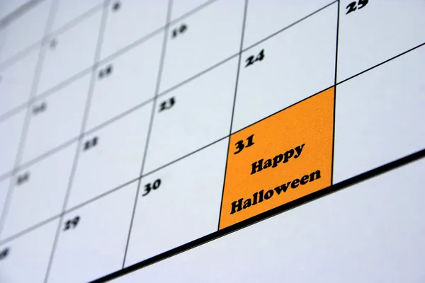 Feliz calendario de Halloween — Foto de Stock