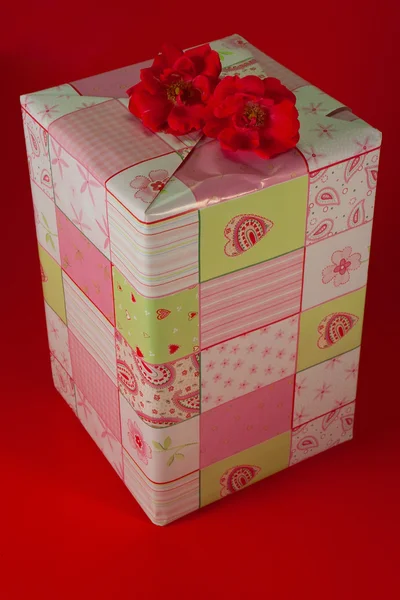 stock image Presents wrapped in pink gift paper - 6