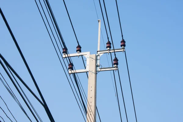 Пост электричества — стоковое фото