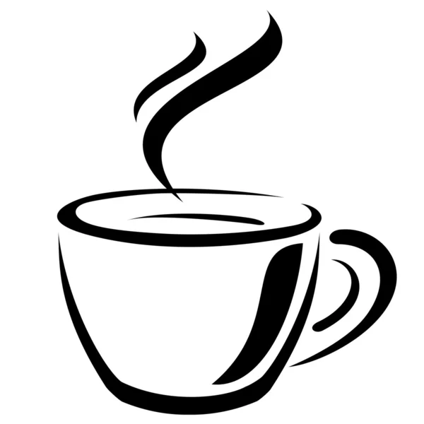 Kaffeetassen-Schild — Stockvektor