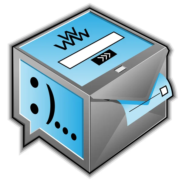 Caja de servicios web — Archivo Imágenes Vectoriales