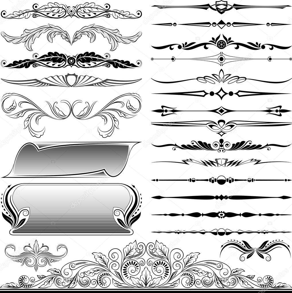 Design elements Stock Vector by ©alisher 10349589