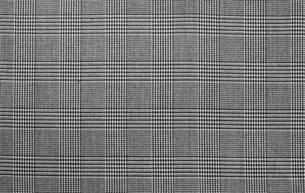Cinza pied de poule padrão lã poliéster fundo — Fotografia de Stock