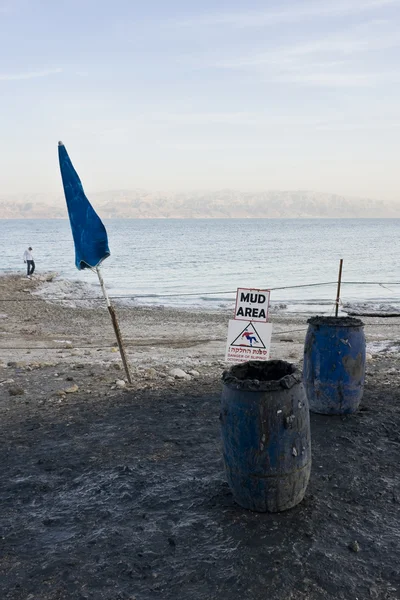 Döda havet stranden — Stockfoto