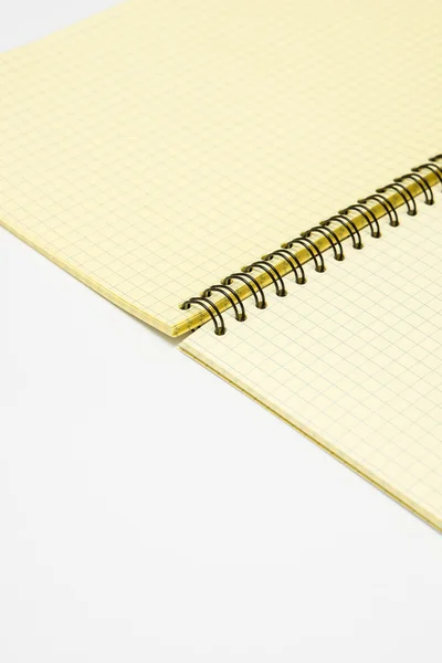 Notesbog på hvid baggrund - Stock-foto