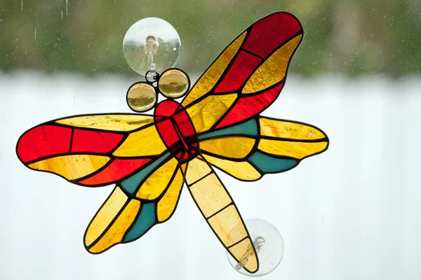 Ólomüveg, ólmozott üveg dragon fly Stock Fotó