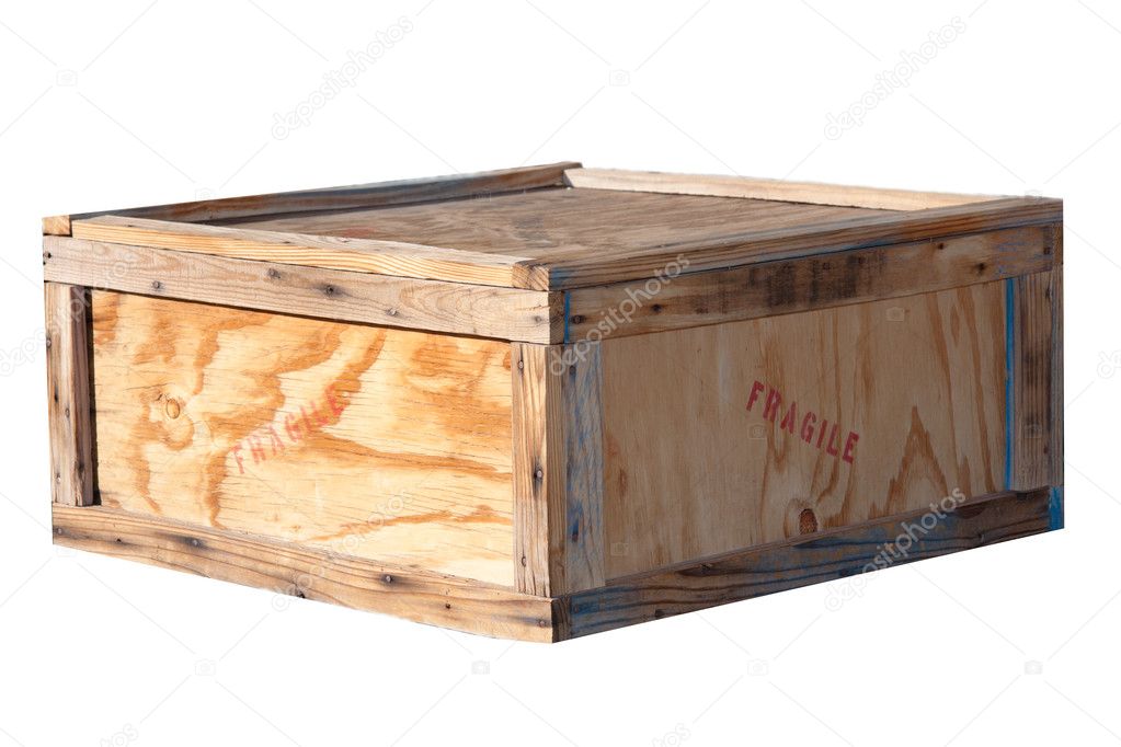 Wooden shipping box