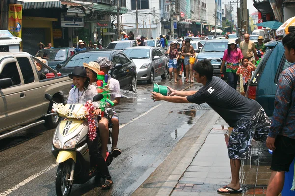 Γιορτή νέο έτος της Ταϊλάνδης (songkran) σε chiang mai, Ταϊλάνδη — Φωτογραφία Αρχείου