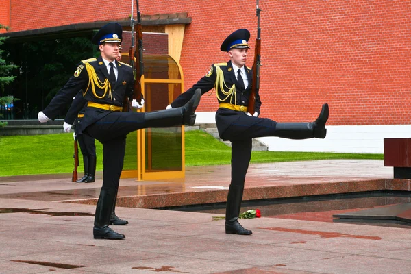 Cerimonia di cambio delle guardie a Mosca Cremlino — Foto Stock