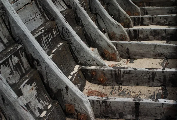 Стара деревина човен — стокове фото