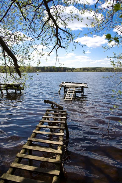 Stock image Fishing bridge