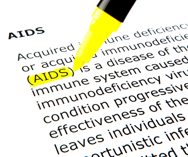 Aids - färgbild艾滋病-彩色图像 — 图库照片