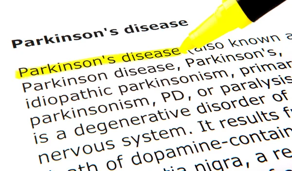 Болезнь Паркинсона — стоковое фото
