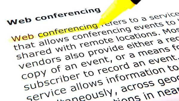Webkonferenzen — Stockfoto