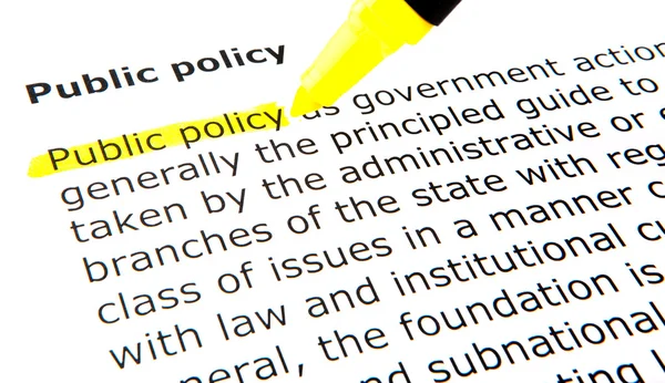 Policy — Stock Photo, Image