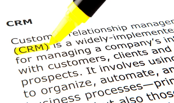 CRM - Správa vztahů se zákazníky — Stock fotografie