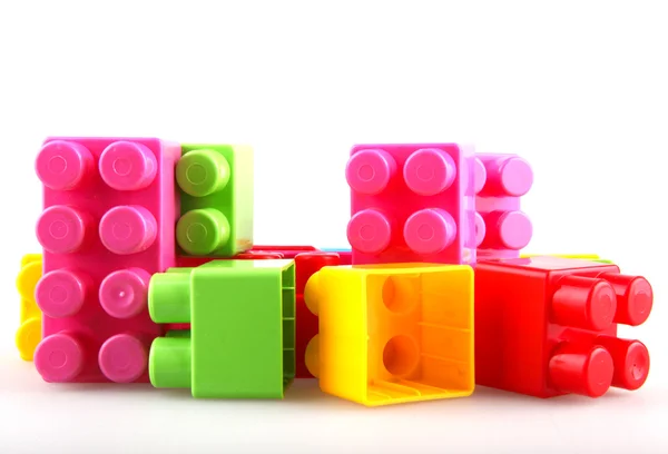 stock image Plastic building blocks