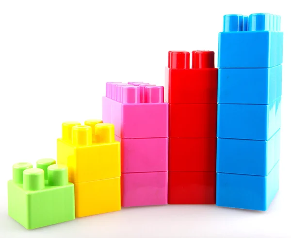 Пластикові стандартні блоки — стокове фото