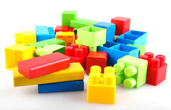 stock image Plastic building blocks