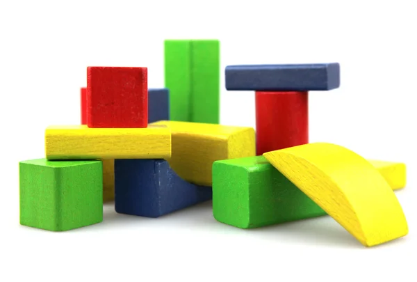 stock image Wooden building blocks