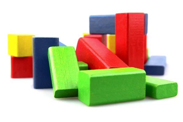 stock image Wooden building blocks