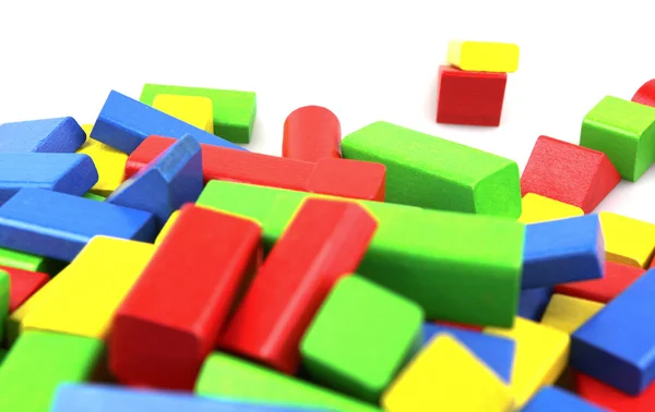 stock image Wooden building blocks