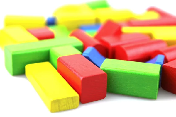 stock image Wooden building blocks