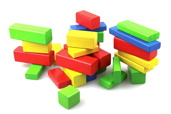 stock image Wooden building blocks