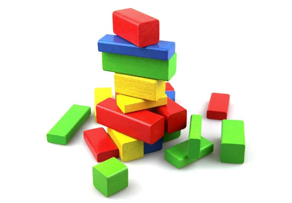 stock image Wooden building blocks