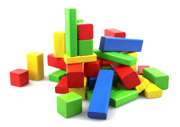 Wooden building blocks — Stock Photo, Image