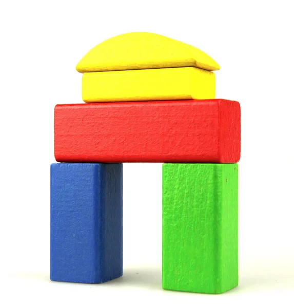 Wooden building blocks — Stock Photo, Image