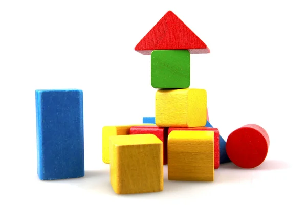 stock image Wooden building blocks