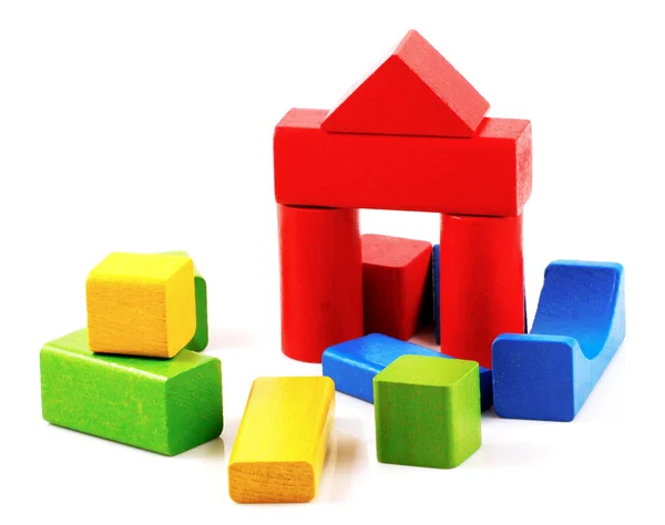 stock image Wooden building blocks